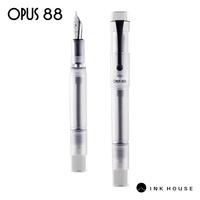 OPUS 88 DEMO Transparent Fountain Pen with JOWO Nib Gift for Writers Eye Dropper Ink System Practice Pen for Beginners