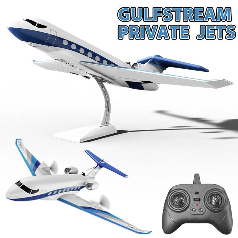 G700 RC Plane 2.4G Remote Control Jet Airplane Gulfstream Private Jets EPP High-burst Dual-engine Glider Aircraft Toys for Kids