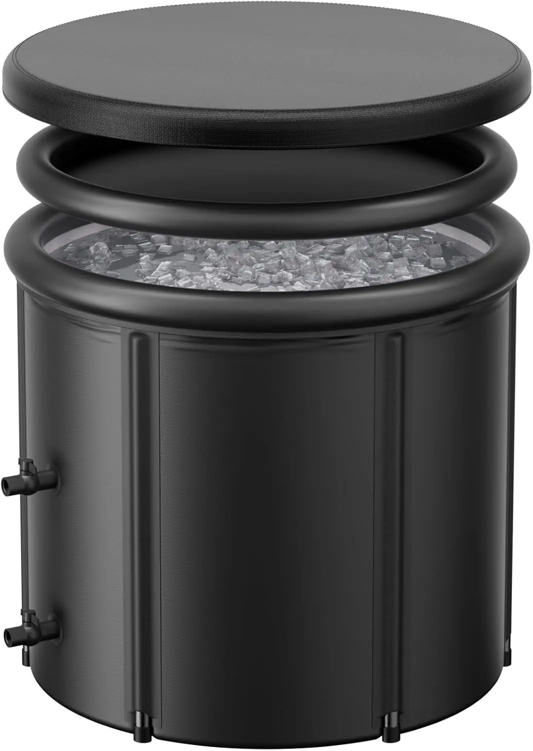 

XL 100 Gal Inflatable Ice Bath Tub with Insulated Lid, Chiller Compatible, Portable Cold Plunge for Recovery
