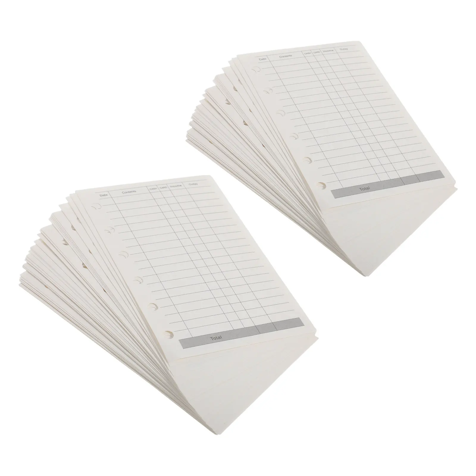 450 Sheets A7 Budget Planner Refills 6 Hole Binder Finance Refill Paper Lined Organizer Inserts Cash Budgeting Notebook