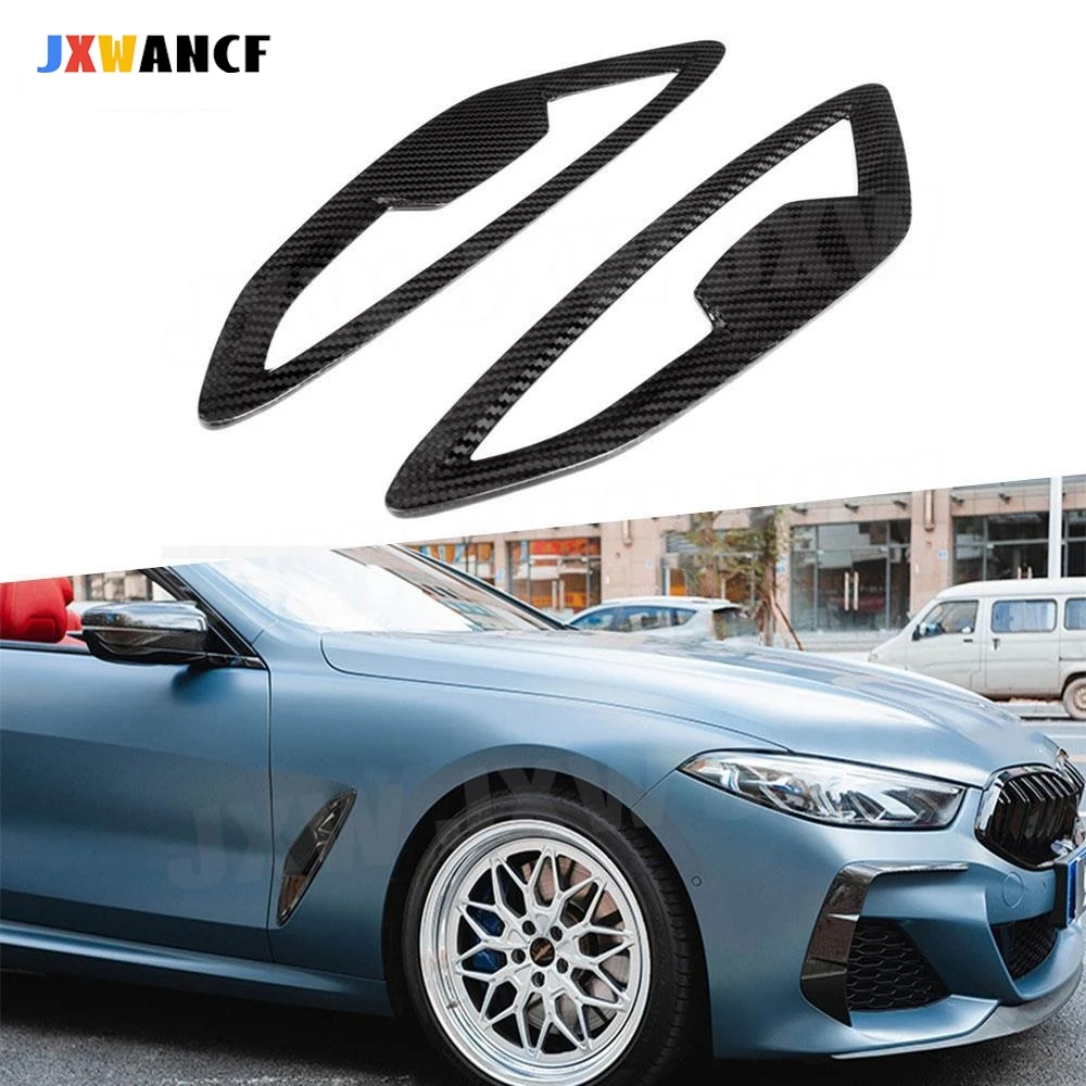 

JXWANCF сухие боковые дверные крылья из углеродного волокна, лезвия, расширители для BMW 8 серии G14 G15 G16 M Sport 18-21 FRP, вентиляционное отверстие на крыле