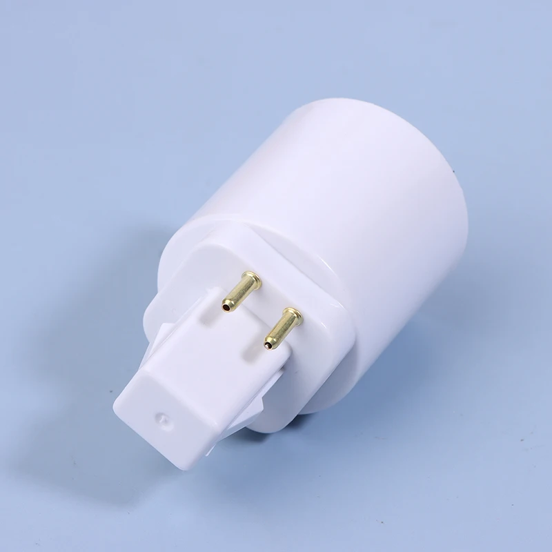 3PCS 4 Pin Conductive G24 To E26/E27 Socket Adapter G24Q Lamp Base Adapter G24Q To Medium Light Socket Converter