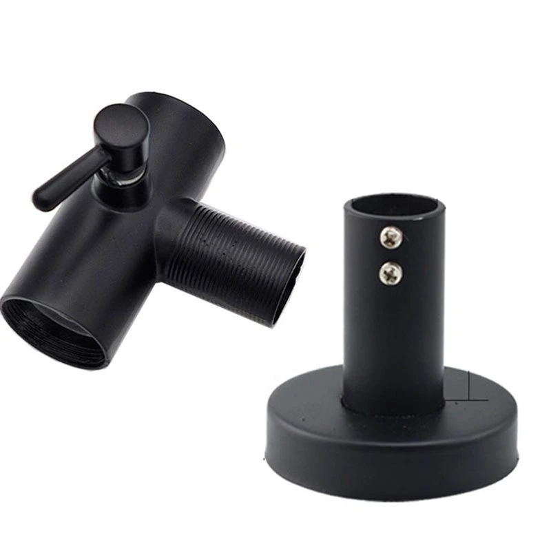 B03C-50Mm Extended Wall Bracket For Shower Riser Rail (With 3-Way Slider) - Wall-Mounting Hardware For Bathroom Showers