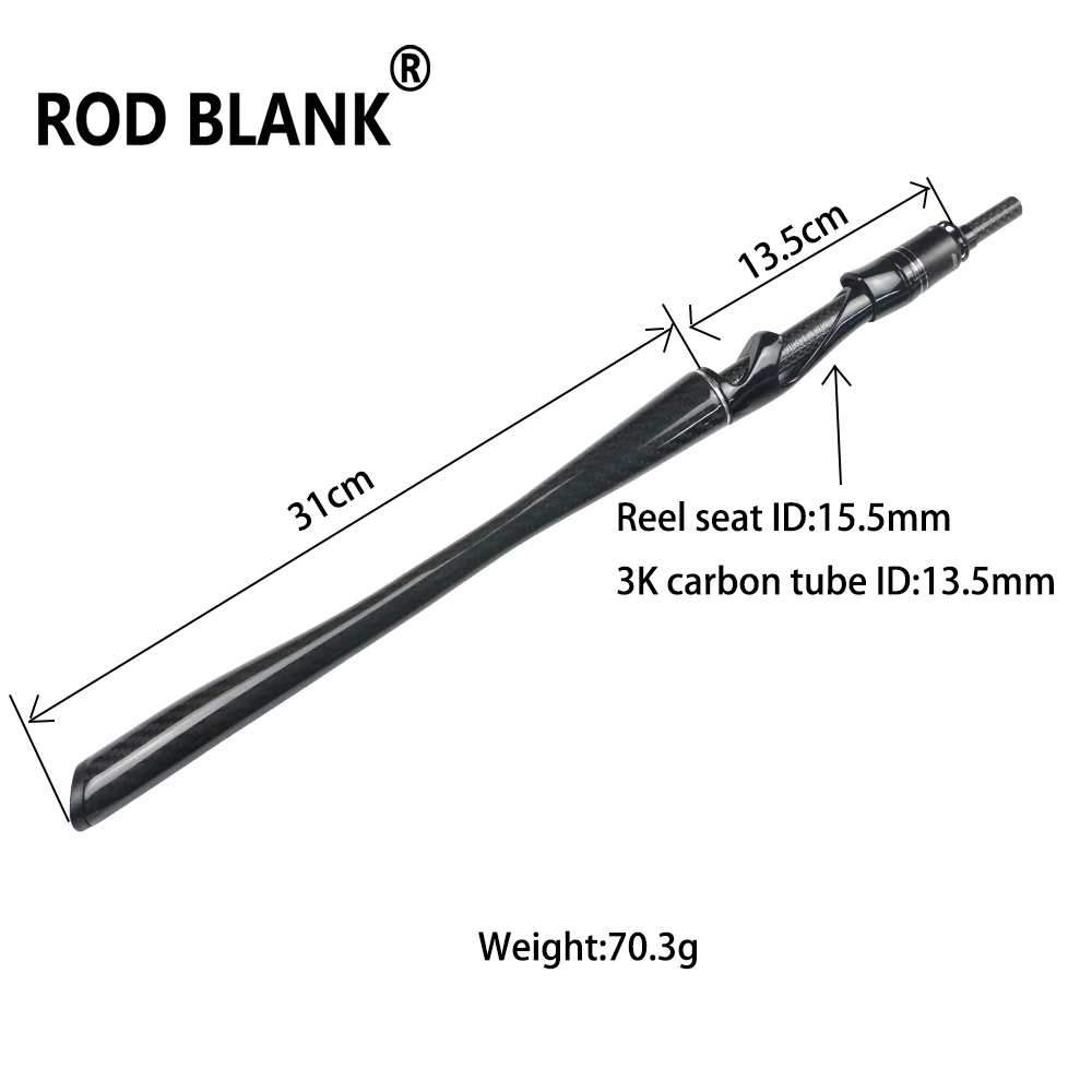 Rod Blank1Set Spinning  Casting 3K Carbon Fiber Grip Handle Kits Lure Rod Building DIY Components Pole Repair Accessories