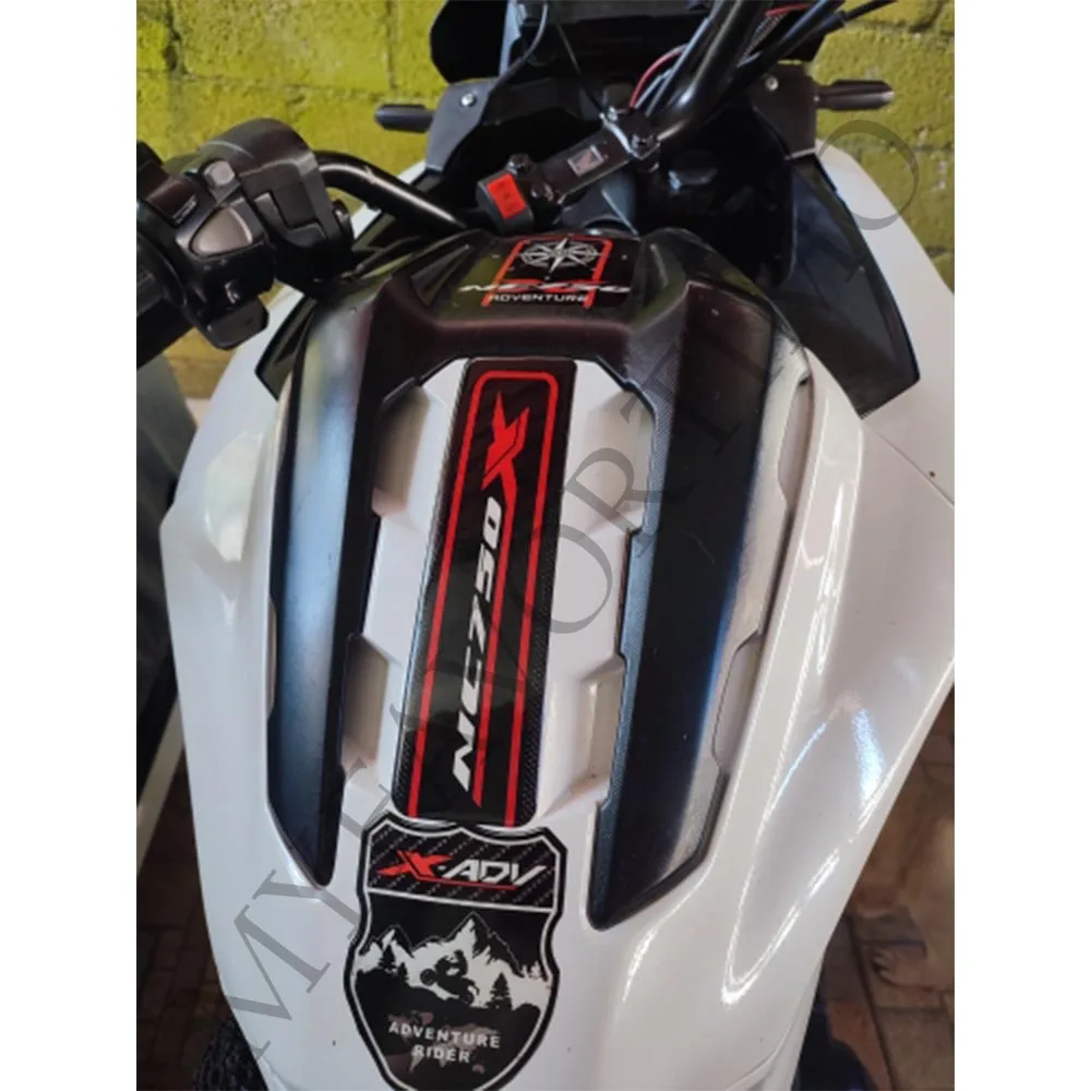 Dla Honda NC 750 X 750X NC750X 2021 2022 zbiornik do motocykla uchwyty podkładka boczna paliwo gazowe zestaw oleju ochraniacz na naklejki kalkomanie