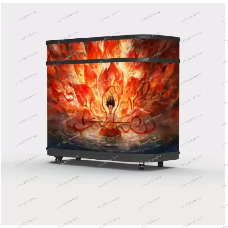 YBJ-LED Curved P3.91 Indoor & Outdoor Advertising DJ Booth LED Display Screen