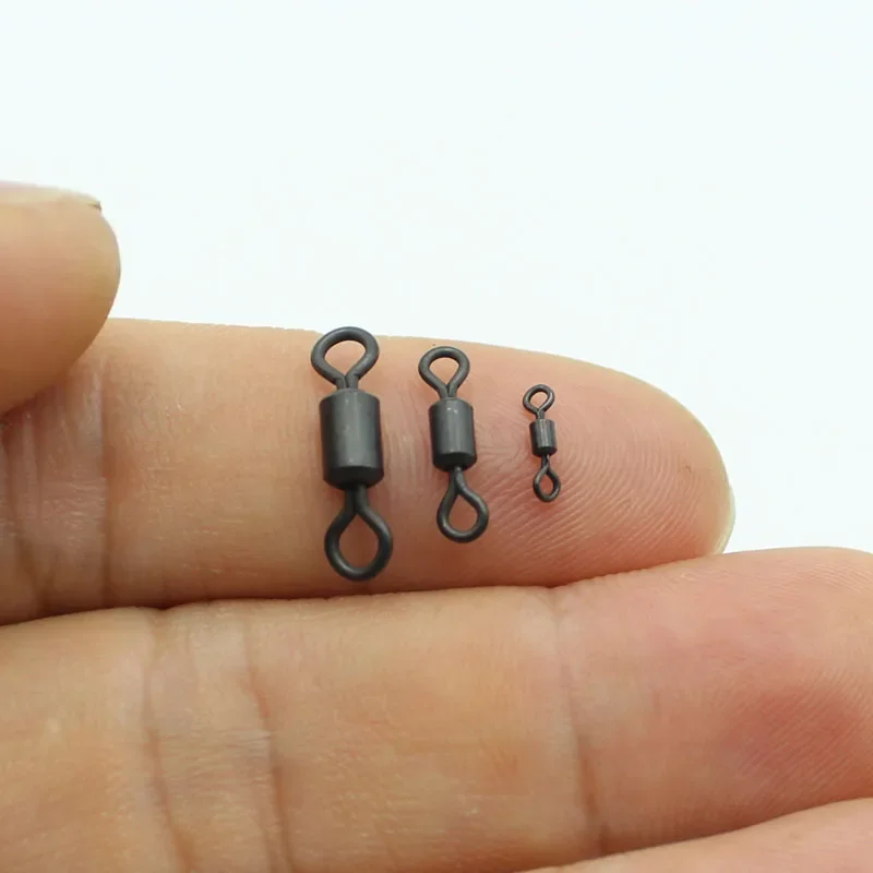40 pçs micro gira equipamento rolamento giratório para d-rig ronnie chod correndo equipamento ganchos para boilies acessórios de pesca da carpa