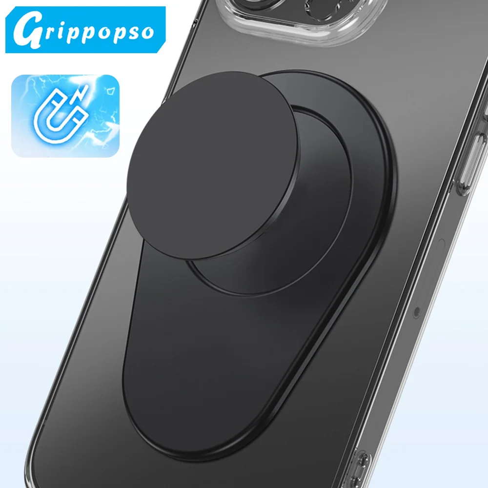 

Grippopso For Magsafe Expanding Phone Holder Oval Griptok Socket For iPhone Huawei Sumsung Magnetic Stand Mount Phone Accessorie