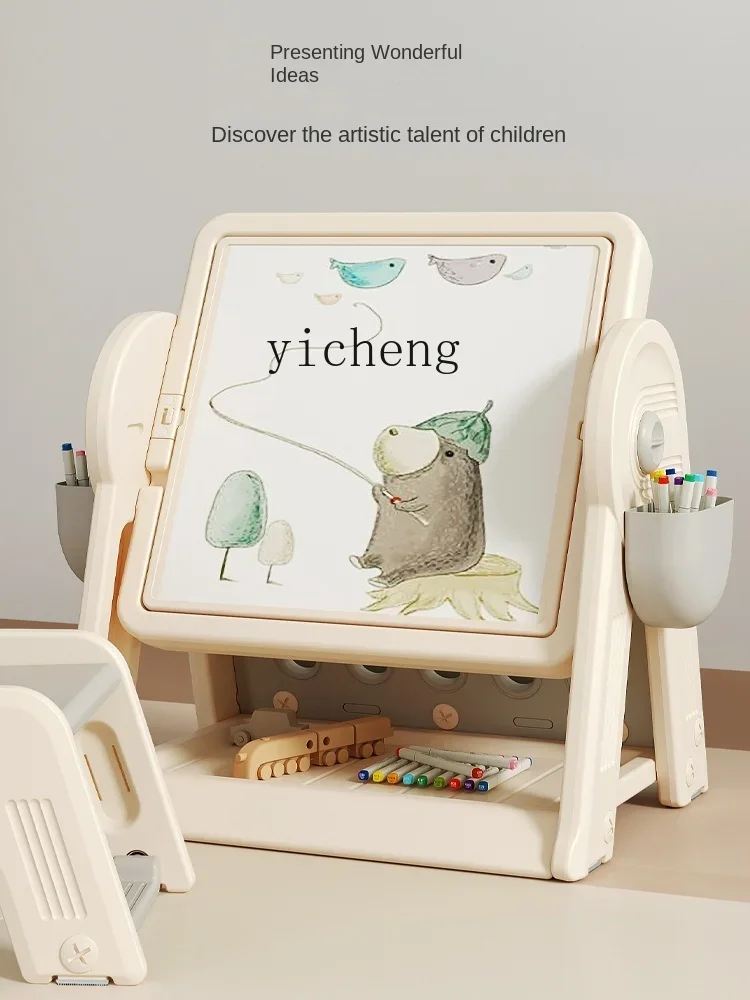 X ; Blocs de construction multifonctionnels pour enfants, Table de jeu pour l'éducation précoce des bébés, planche à dessin, assemblage de Puzzle