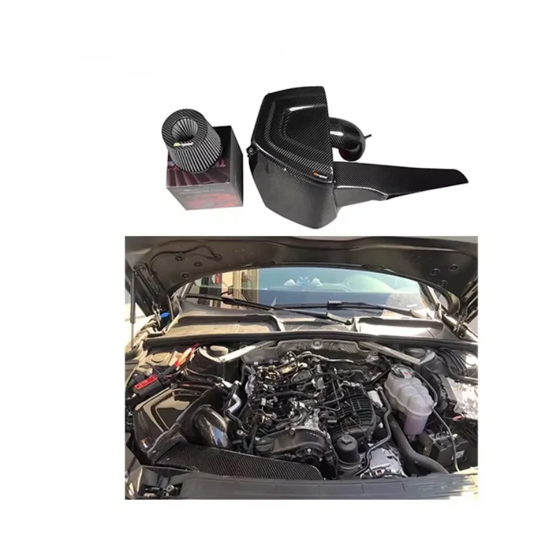 

Original Design Style 100% Dry Carbon Fiber Cold Air Intake System for A4 A5 B9 1.8T 2.0T High Power