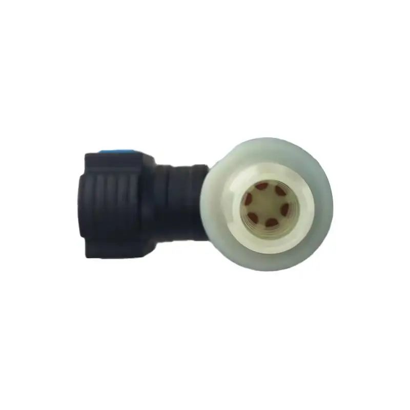 9.49 ID10 fuel line quick connector plastic 3/8 SAE 9.49mm elbow female connector fitting with one way valve 1pc