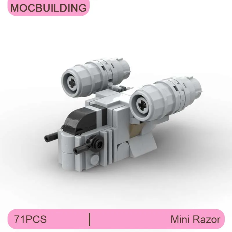 MOC Building Blocks Mini Razor Model DIY Assemble Bricks Space Collection Display Creative Educational Xmas Toys Gifts 71PCS