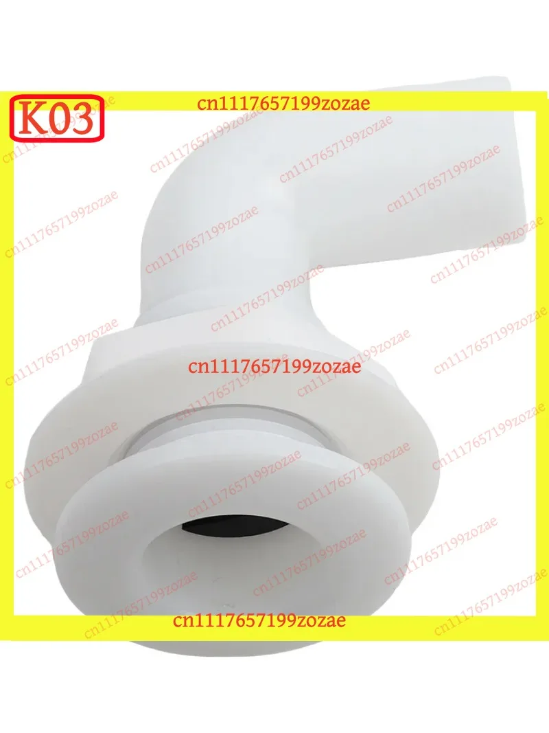 k3 90° Marine Bilge Outlet with Check Valve, Boat Bilge Pump Drain Elbow Replacement Parts