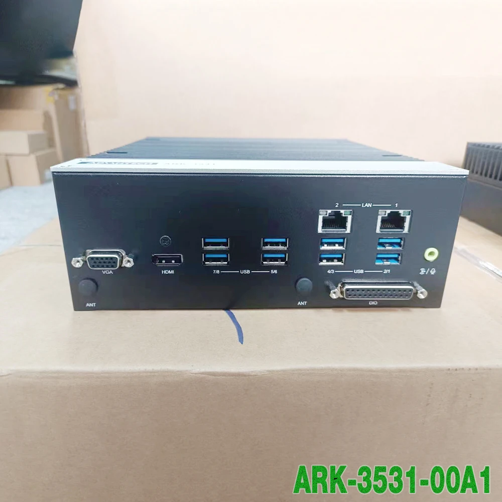 ARK-3531-00A1 For Advantech Embedded IPC ARK-3531 PC PC Dual Display HDMI Port Support 8/9  4 232+4 485 8 USB