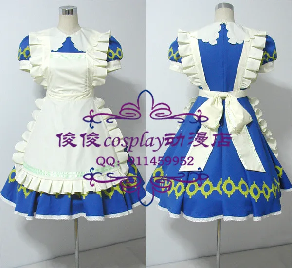 

Heart no Kuni no Alice Wonderful Wonder World Liddell Maid Dress Cosplay Costume