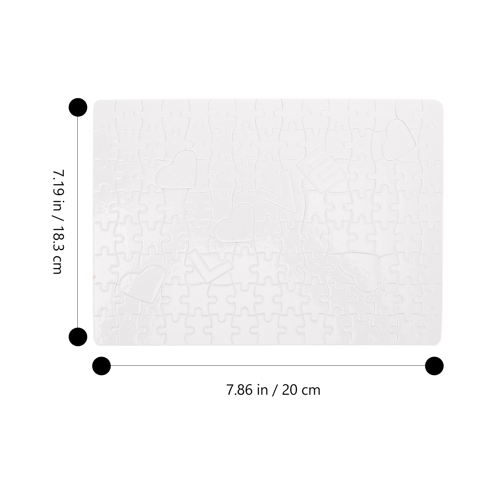 

LOVE Puzzle Thermal Transfer Blank Crafts Diy Sublimation Products White Puzzles