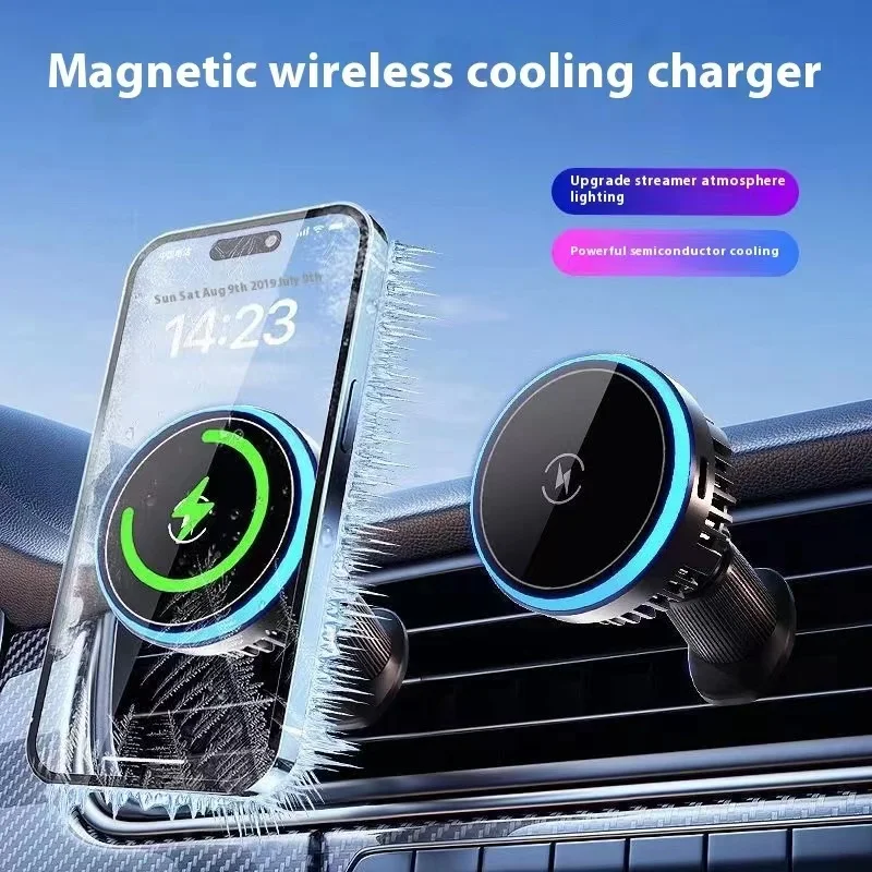 Magnet Cooler Wireless Charging Radiator Phone Radiator Cooler Magsafe Cooling Base Magnetic Cooler Rechargeable For iPhone