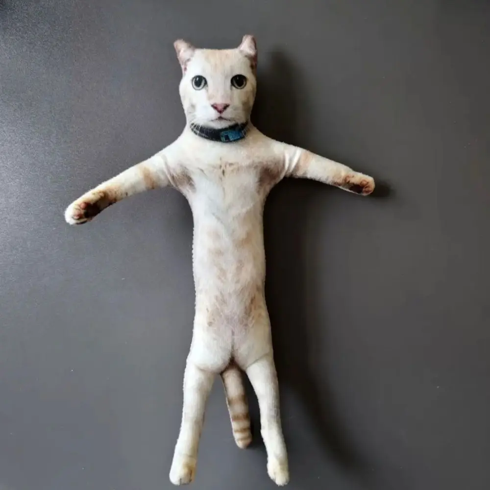 Creative Built in Skeleton Cat Plush Doll Animal Figure Simulated Plush Cat Toy Cartoon 28cm Funny Cat Toy Kids Toy