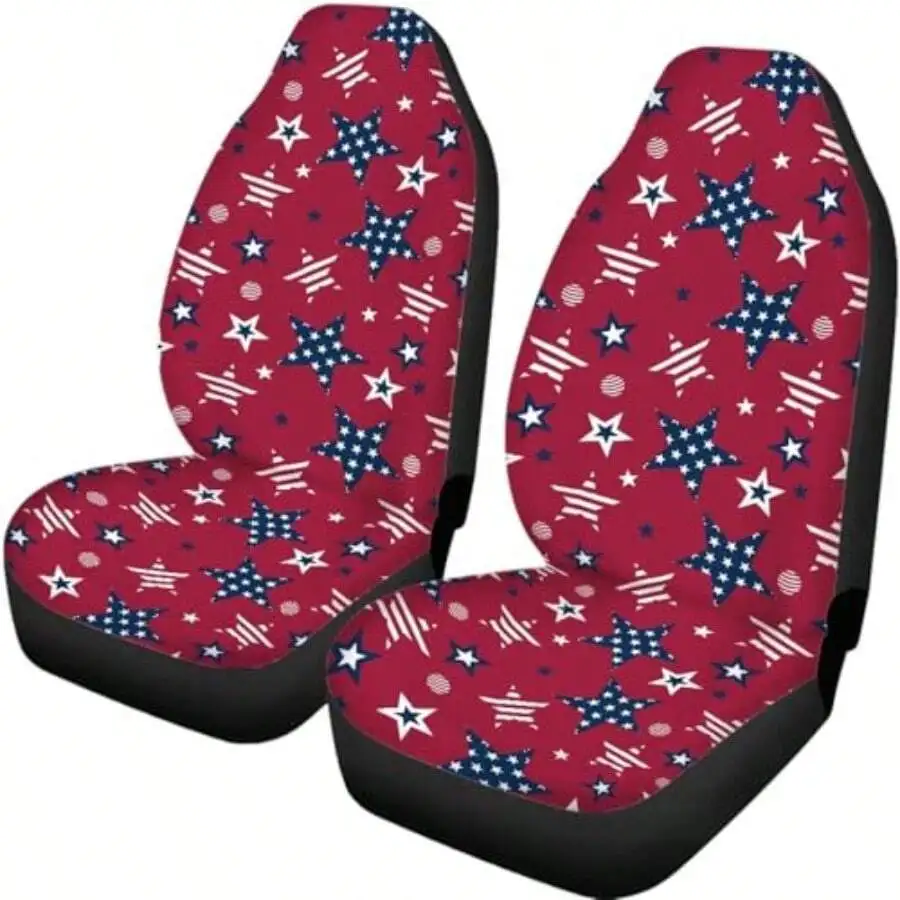 

American Flag Print Car Seat Cover Universal Stretchy Seat Cover For Sedan SUV Truck
