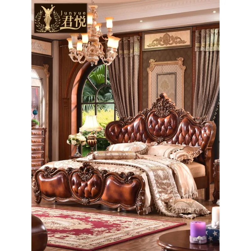 

Роскошная двухместная американская вилла из цельного дерева, европейская кожа, главная спальня, элитная атмосфера, 2x2,2 метра