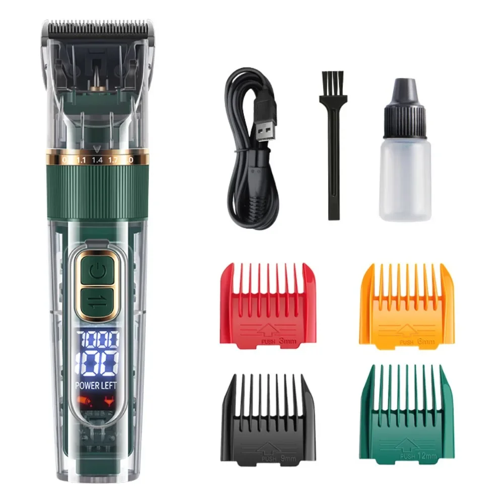 Pet Electric Hair Clipper Dog Beauty Pet Grooming Clipper Shaver Trimmers Full Set Waterproof Cleaning Supplies for Dogs Cats