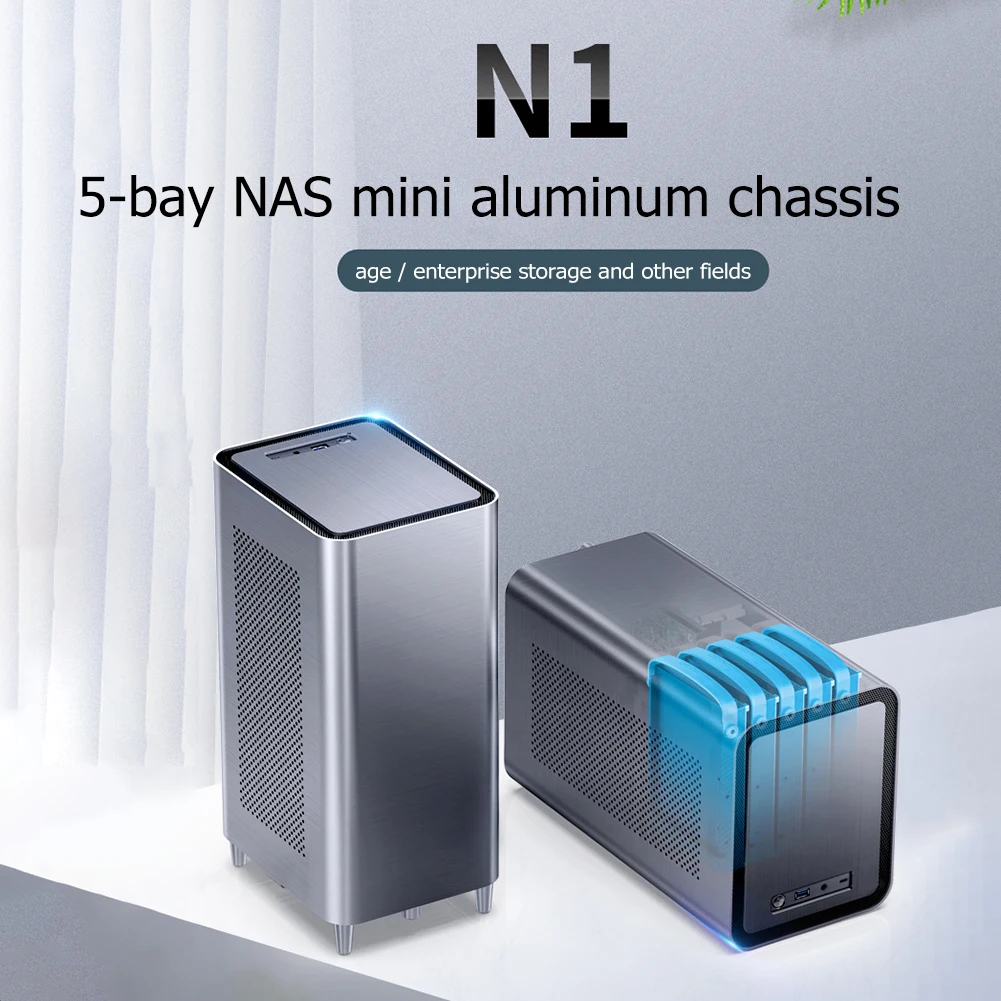 Jonsbo N1 All Aluminum NAS MINI ITX Case Portable HTPC Desktop Computer Empty Chassis Gamer Cabinet All-In-One Mini PC Case