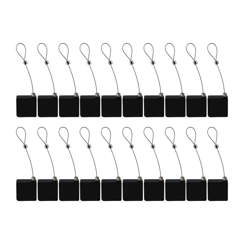 Automatic Telescopic Winding Box 20Pcs Steel Wire Lock Positioning Pause Pull Box Anti-Theft Rope Display Anti-Loss-[jyqn A78G]