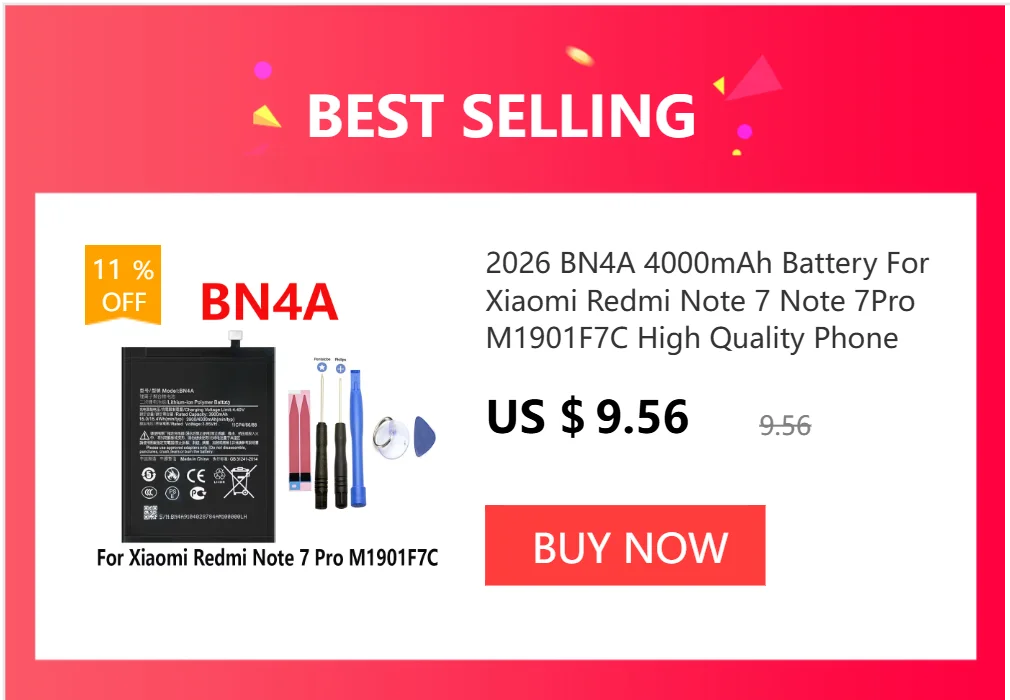 2026, 5000-mAh-Batterie BN59 für Xiaomi Redmi Note 10 4G / NOTE 10S / POCO M5S, Handy-Akkus + Werkzeug – Detail 10