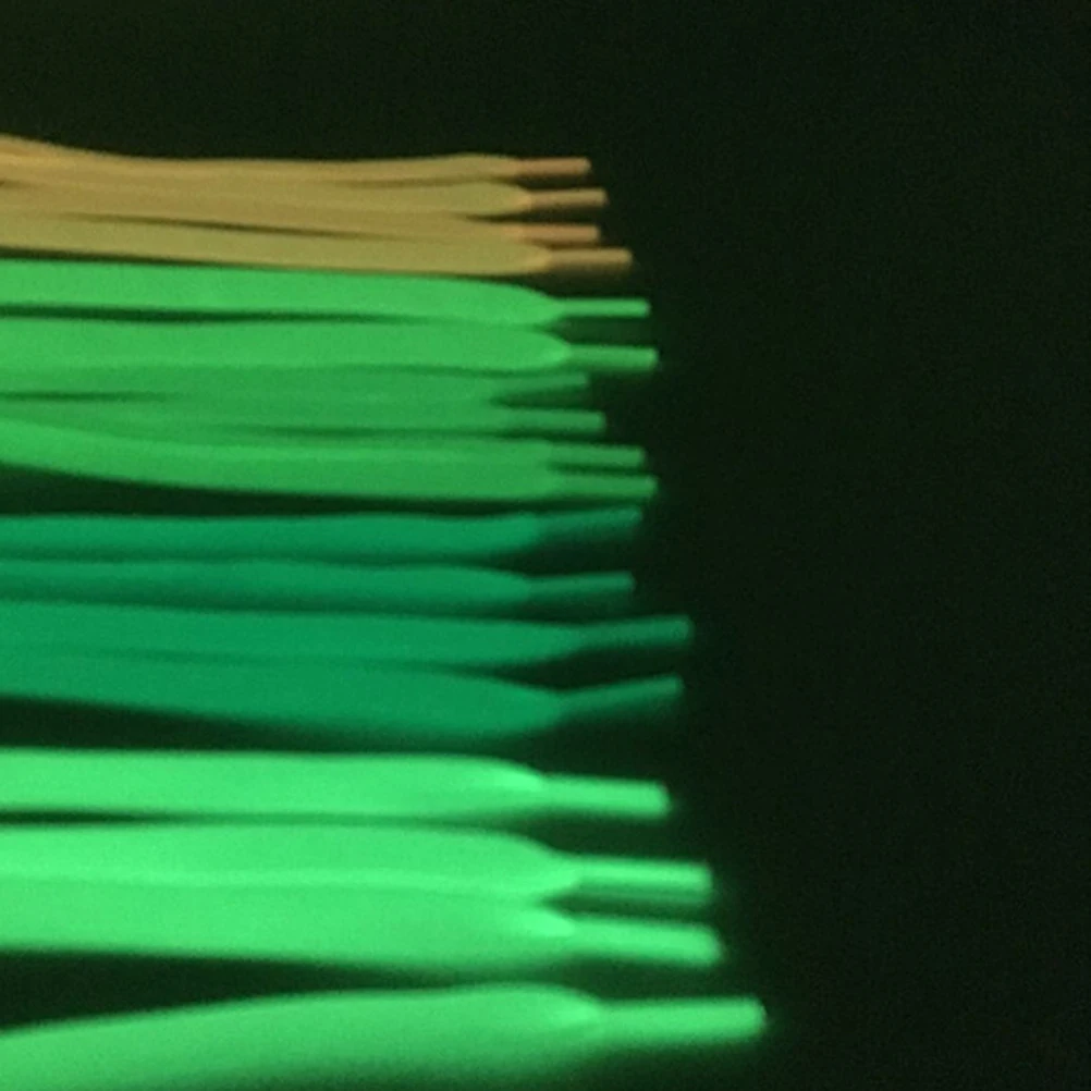 

2 Pieces Luminous Shoelaces Glow in Dark Plastic Tip Easy Inserting Ideal for Sneakers Sports Shoes Accessories Shoe Lace