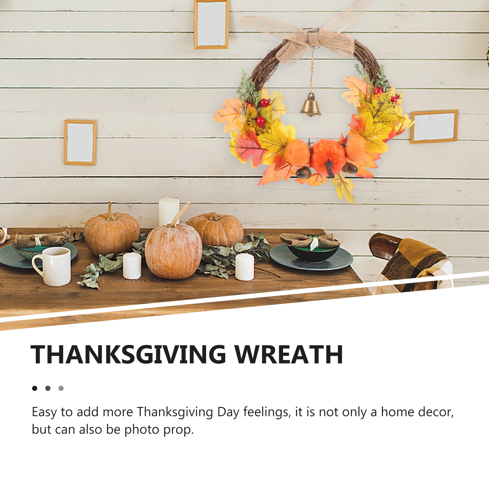 

Harvest Festival Autumn Thanksgiving Decor Festive Wall Hanging Vine Home Thanksgiving Pendant Holiday