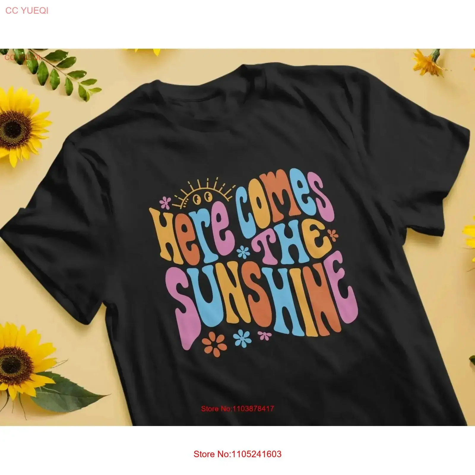 Inspirational Groovy T Shirt Sunshine Boho Retro Positive Thoughts Happy Positivity Self love and Stay Soft vintage Washed
