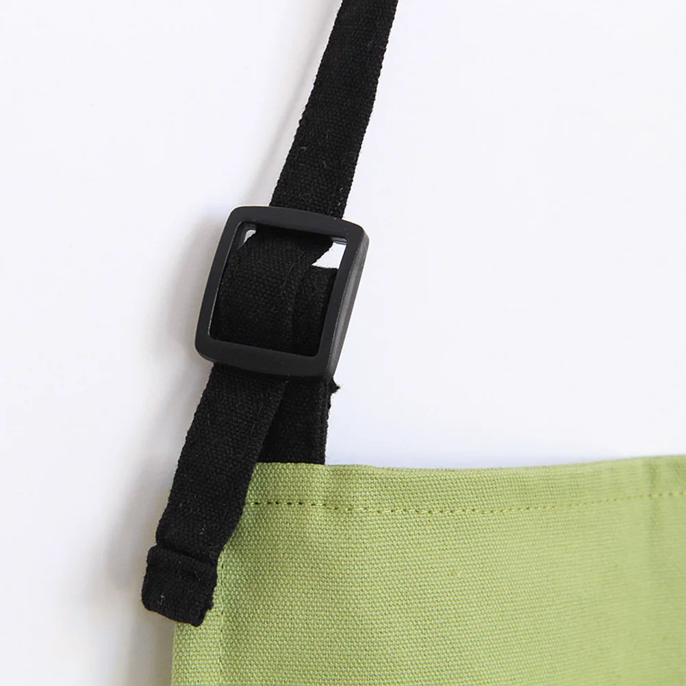 

Cotton Parent-child Apron Kitchen Adjustable Bib with Pocket Japanese and Korean