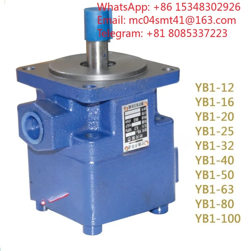 YB1‑100/25 Double Vane Pump Hydraulic Oil Pump Component For Industrial Hydraulic System Equipment Replacement Spare Part