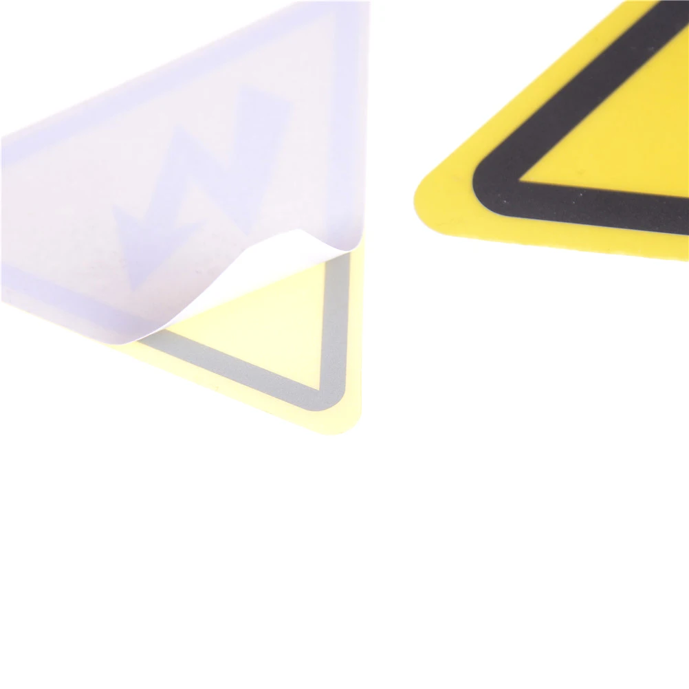2 Stück Gefahren-Hochspannungs-Elektrizitäts-Warnschild-Sicherheitsaufkleber – Detail 6