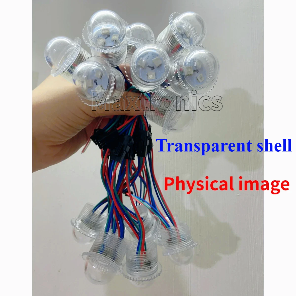 10/20/50pcs DC12V WS2811 Point Light LED Module Transparent/ Milky Cover 3Leds 5050SMD RBG Waterproof Diameter 26mm Pixel Light