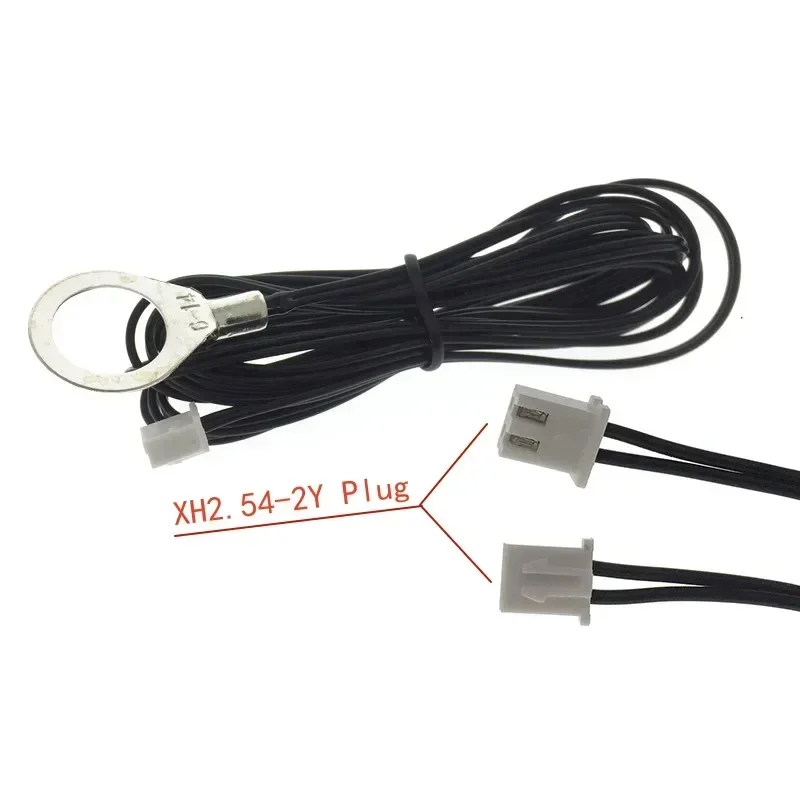 10PC SNTC Thermistor  Fixed Head Aperture 14mm Resistance 10K B Value 3435 Length 2M XH2.54-2Y Plug Temperature Sensor