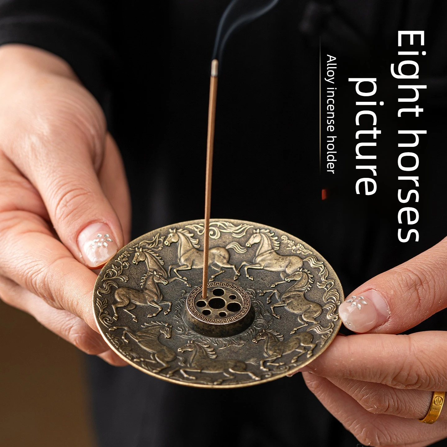 Eight horses incense insert plate multifunctional incense holder incense incense insert plate incense holder incense insert