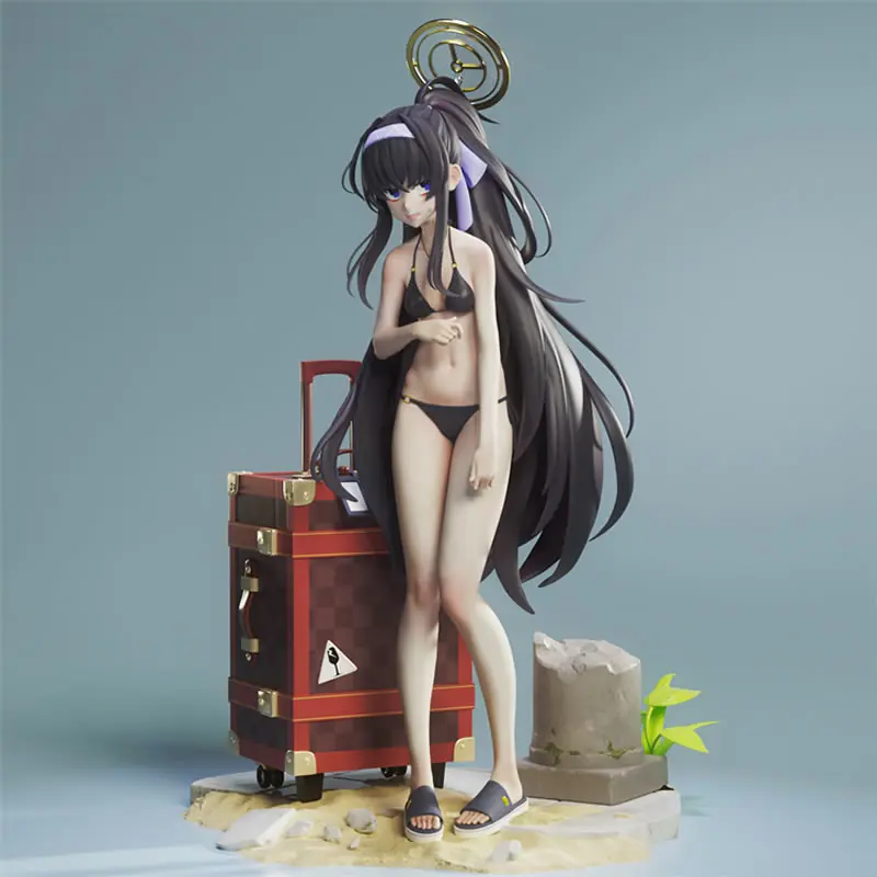 24CM Game Character 5989 Ui Kozeki 3D Print Model Unassembled Unpainted Custom Jigsaw Puzzle GK Figure Kit T_0116