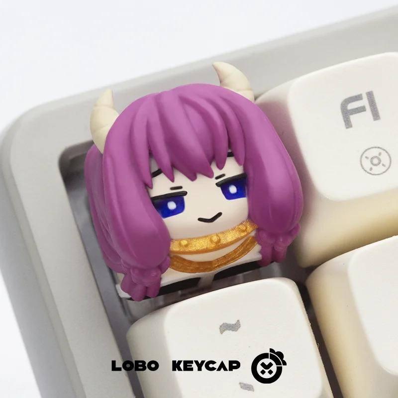 Frieren klavye tuş Stark reçine klavye kapaklar için Set el yapımı orijinal Anime Keycaps mekanik klavye aksesuarları kız hediye Fern