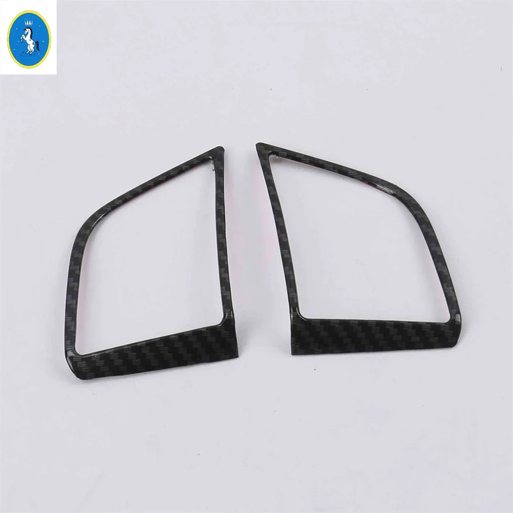 

For Hyundai Tucson 2016 - 2020 Carbon Fiber Look Steering Wheel Switch Button Sequins Cover Interior Decoration Trim Accessories