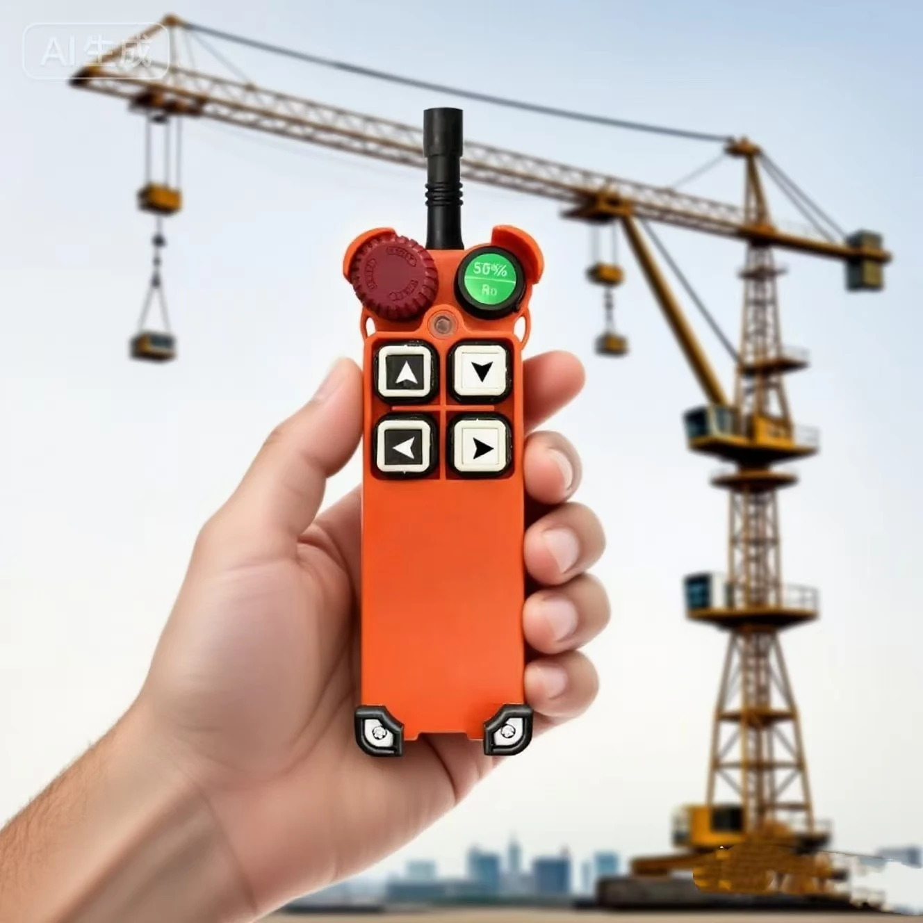 Industrial crane remote control 24V/220V 315 trillion long distance wireless control CE certified 100m range tower crane