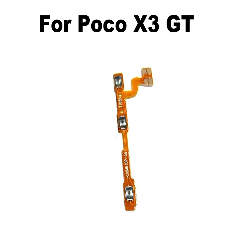 For Xiaomi Poco X3 / X3 NFC / X3 Pro / X3 GT Power Volume Button Flex Cable Side Key Switch ON OFF Control Button