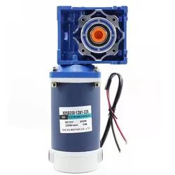 300W 12V 24V DC Worm Gear Reducer Motor RV40 High Torque Forward and Reverse Single-lock Speed Regulating Motor