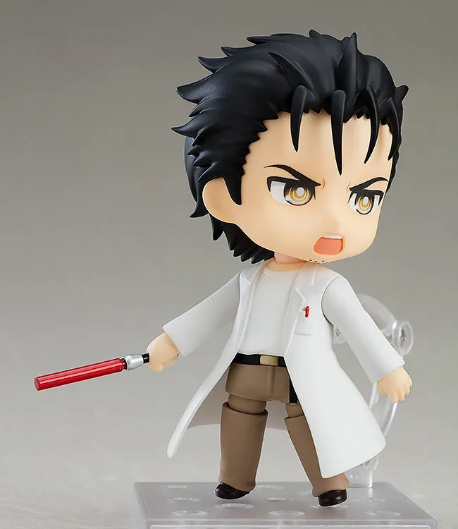 100% Original:Steins;Gate Hououin Kyoma Q version figma PVC Action Figure Anime Figure Model Toys Figure Collection Doll Gift