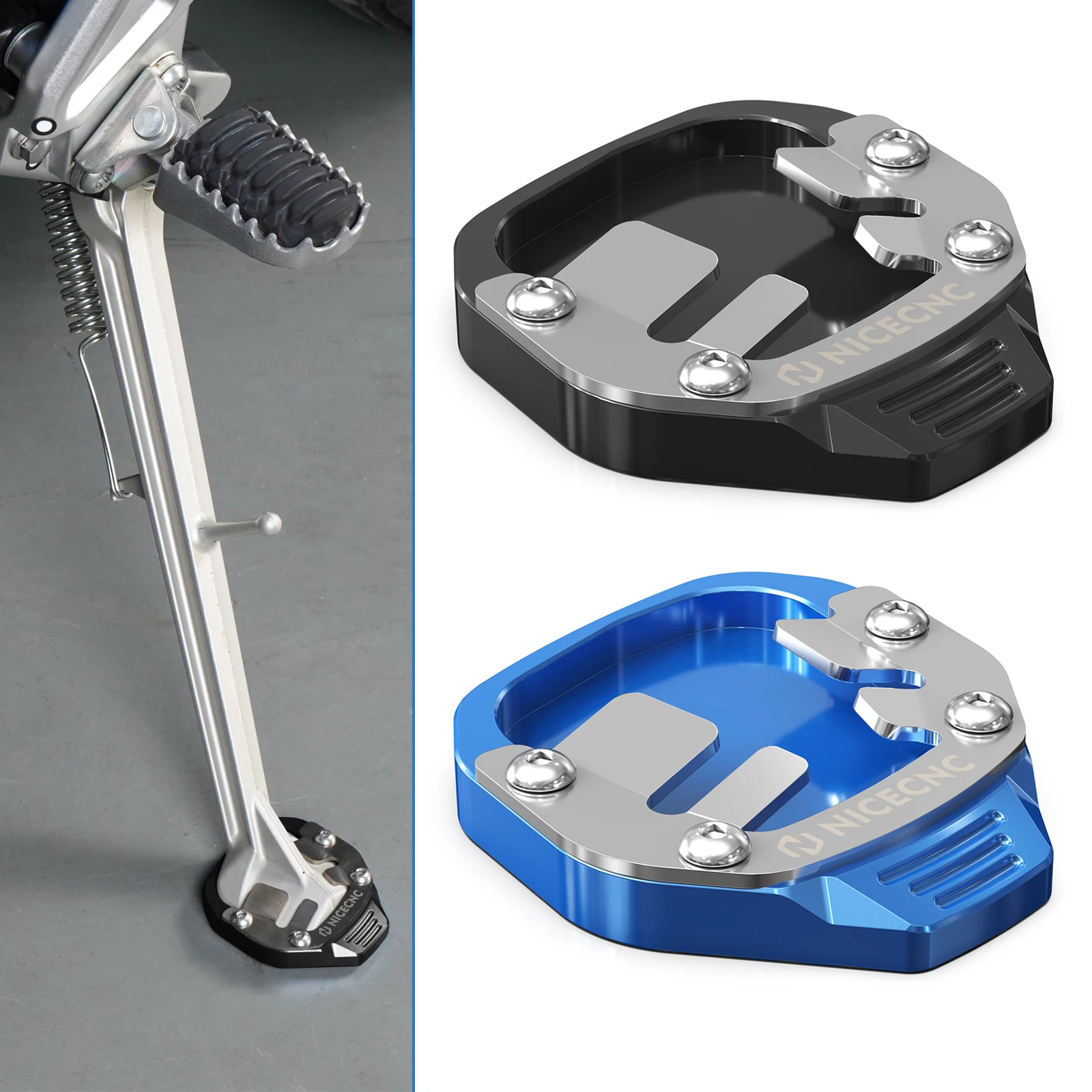 

For 2019-2024 Yamaha Tenere 700 Side Stand Pad Kickstand Extension Plate for Yamaha Tenere700 Rally Edition 20-24 T700 WR 22-23