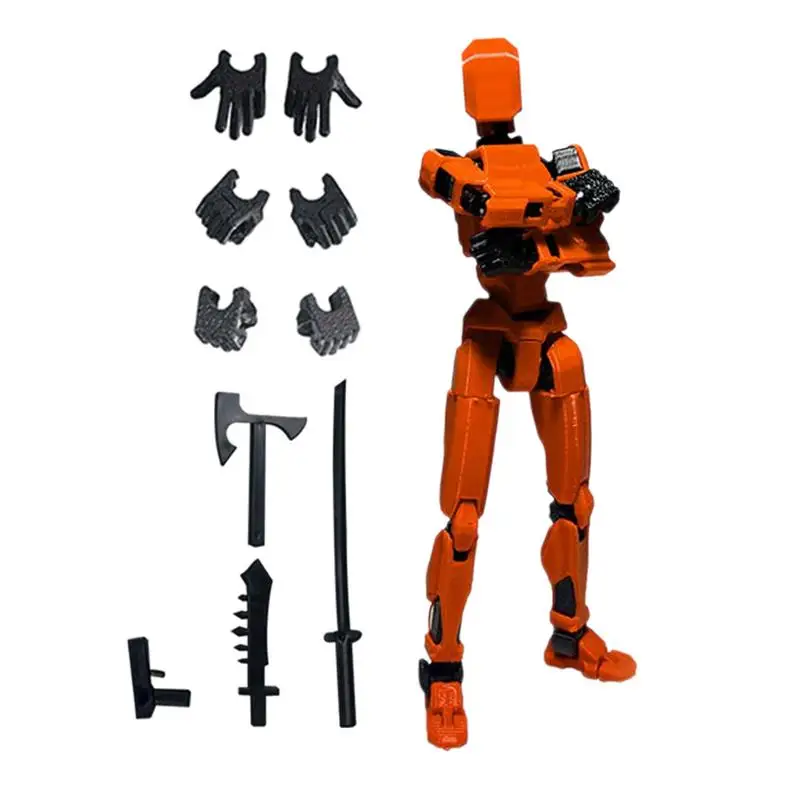 Multi-Jointed Movable Shapeshift Robot 3D Printed Mannequin Dummy 13 Action Figures Toys Kids Adults Parent-children Games