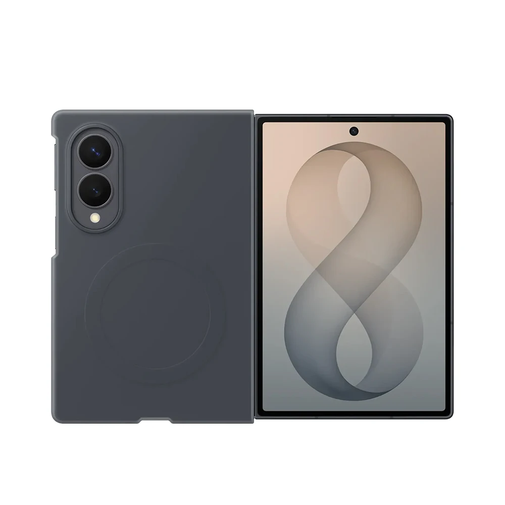 Original Samsung Galaxy Z Fold8 Silicone Magnet Case With Magnetic Ring Silicone Protective Case  for Galaxy Z Fold8 EF-EF971
