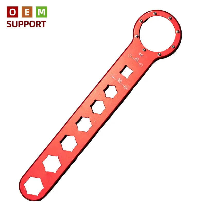 KARLION Fire Blade Motorcycle Shock Absorber Top Cover Removal Installation Wrench Aluminum Alloy CNC Model KM-MU1008 12 Months