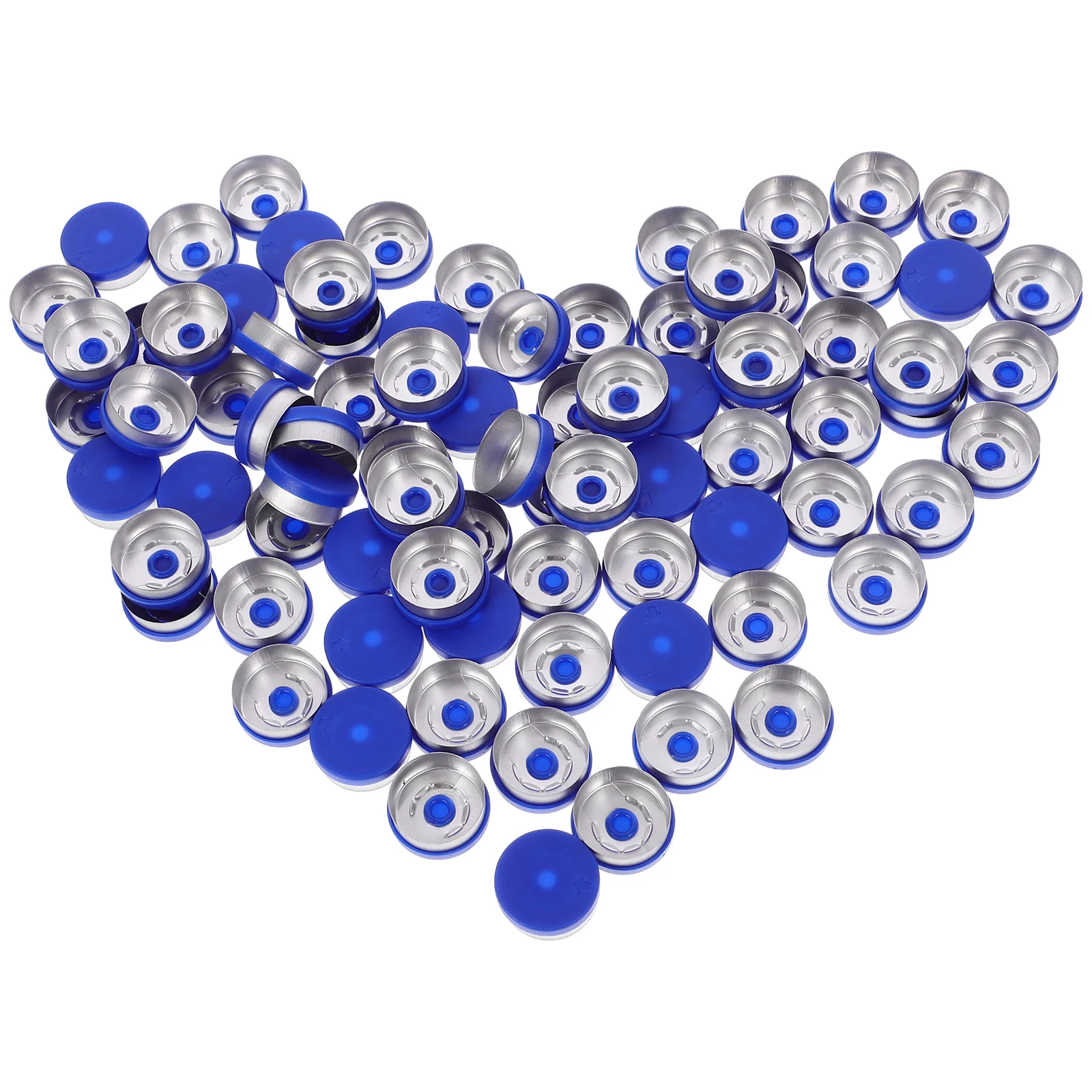 

240 Pcs Bottle Caps Glass Aluminum Material Sealing Corrosion Resistant Environmental Protection Vial Injection Port