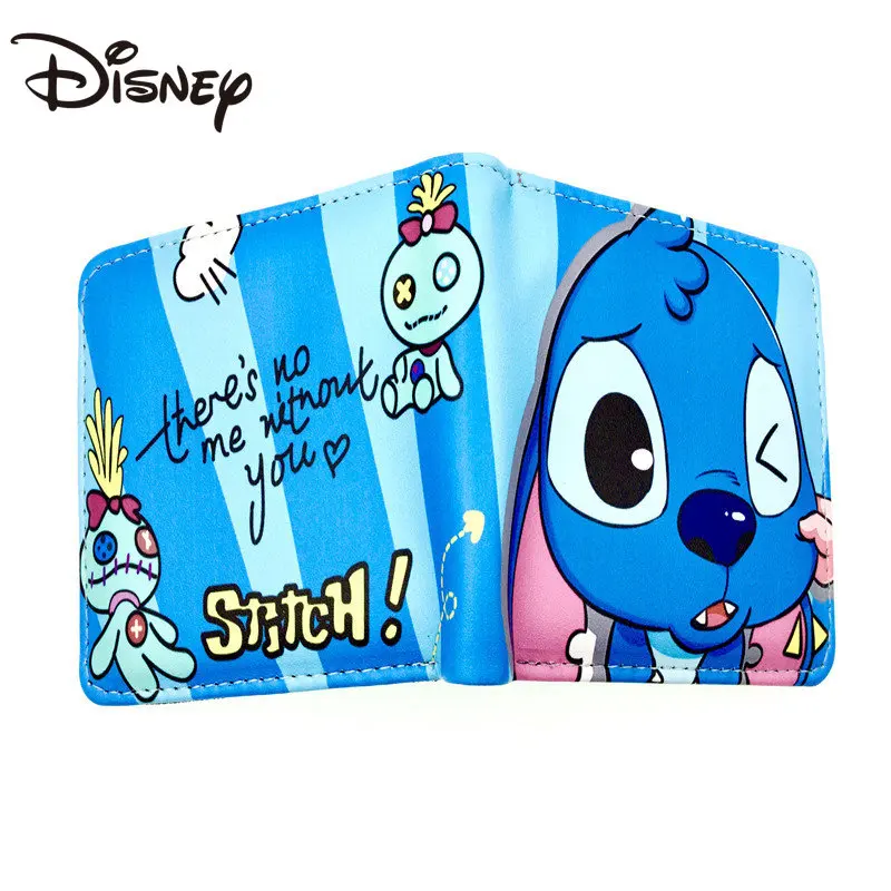 MINISO Disney Stitch Star Baby Around Cute Cartoon Youth Student Wallet Short Card Package for Boys and Girls